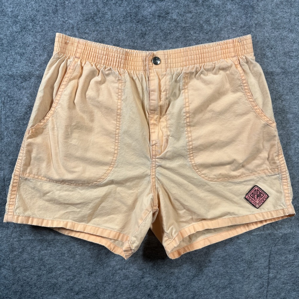 Vtg 80s‎ OP Ocean Pacific Cotton Longrider Shorts Medium Womens Orange
